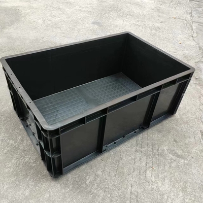 Esdの容器永久的な帯電防止黒いEsdのプラスチック電子戦闘状況表示板のふたが付いている伝導性の運送Caseesdの収納箱