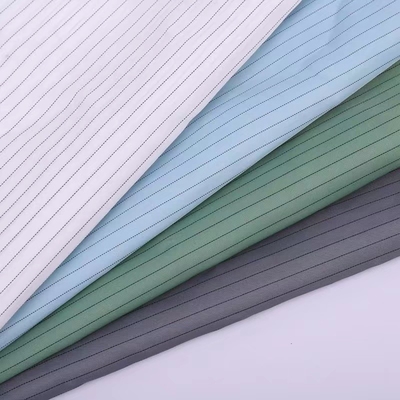 ポリエステル反静的なESD生地の電子工場クリーン ルームの生地