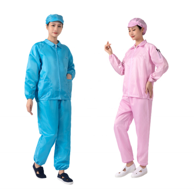 反静的な衣服ESD 5MMのストリップ2.5mmのグリップのクリーン ルームのつなぎ服