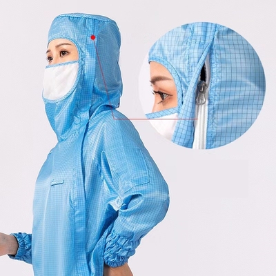 Autoclavableクリーンルームの反静的な衣服ESDの塵の証拠の衣類