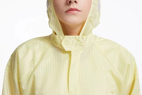 ESDのリント・フリー衣服の男女兼用のちり止めの帯電防止クリーン ルームのスーツ