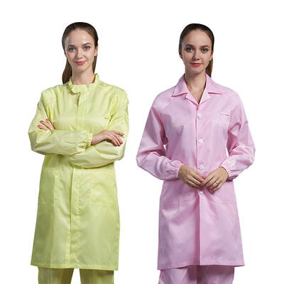 フード付きのクリーン ルームの反静的な衣服ポリエステルほこりのないESD Workwear