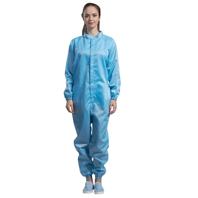ジッパーが付いている通気性の反静的な衣服ESDのちり止めの男女兼用のジャンプスーツ