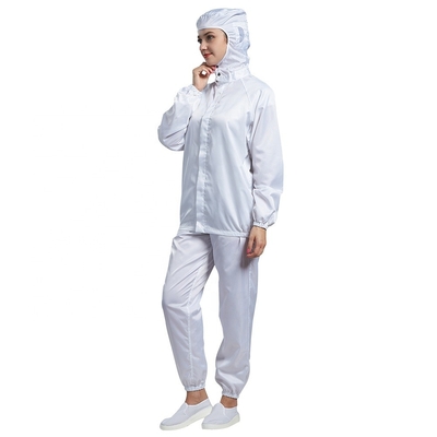ほこりのないESDの反静的な衣服はフードによって衣服を接続する