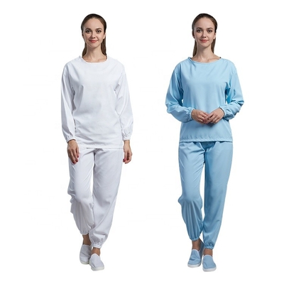 長く使用される病院の外科反静的な衣服は白い綿のガウンにスリーブを付ける