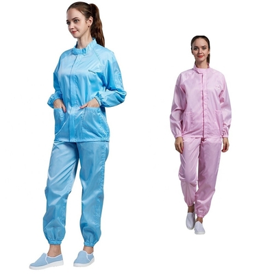クリーンルームESDの反静的な衣服52*34*54cmのスモックの綿の実験室のコート