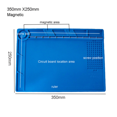 働きプラットホームのための反静的な修理マット熱絶縁材のはんだ付けするパッド650g