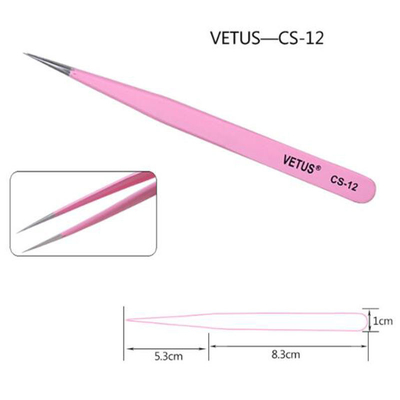 Vetus ESD 15のピンセットの帯電防止精密Eyebowのステンレス鋼のピンセット