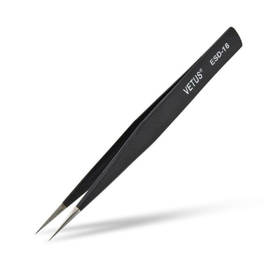 帯電防止ESD Vetusの眉毛のピンセットの伝導性の鞭のピンセット