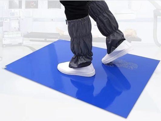 強い付着力のクリーンルームの粘着性のマットのポリエチレンは広げない残余24&quot;を*45」