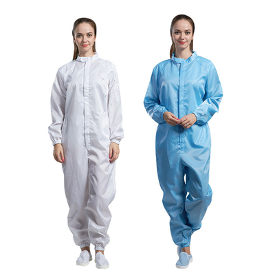 フード付きのクリーン ルームの反静的な衣服ポリエステルほこりのないESD Workwear